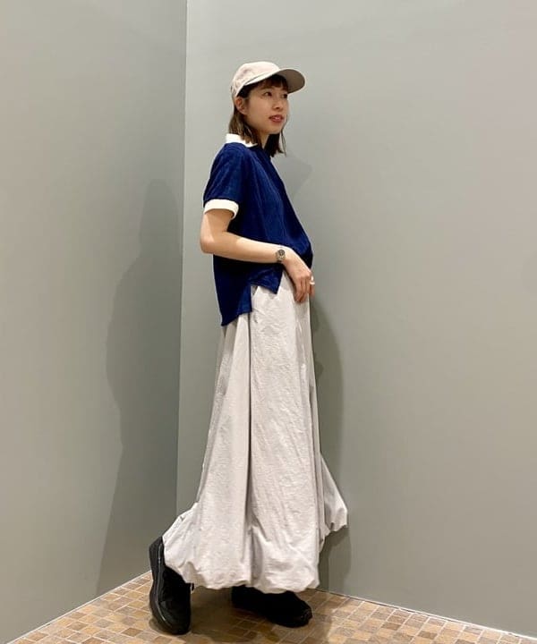はやしあかねさんの「BEAMS WOMEN｜Ray BEAMS / リネン キャップ」を使ったコーディネート