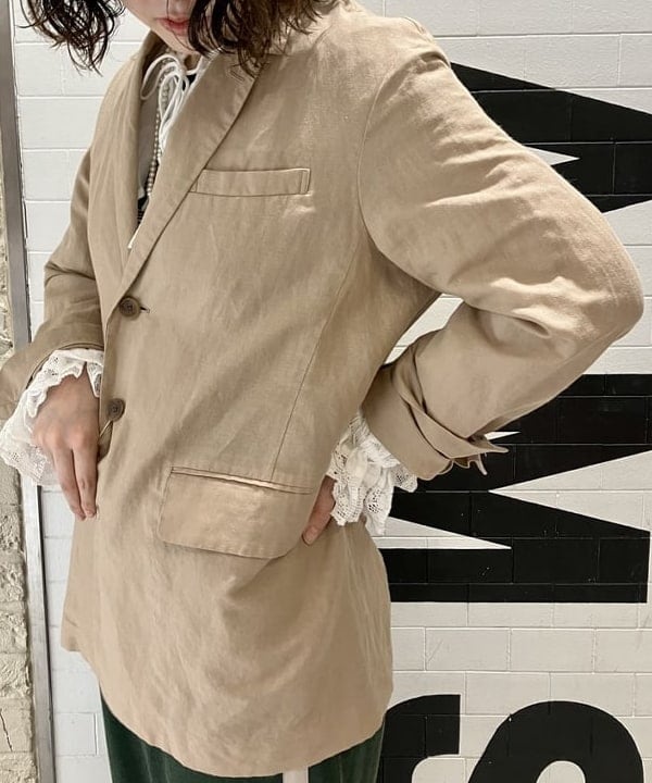 小原 もこさんの「BEAMS WOMEN｜BEAMS BOY / 樹脂 パール ロング ネックレス」を使ったコーディネート