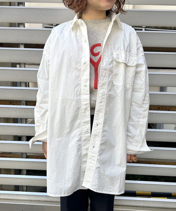 まつむさんの「BEAMS WOMEN｜BEAMS BOY / ポリエステル ウール シンチ バック スラックス」を使ったコーディネート