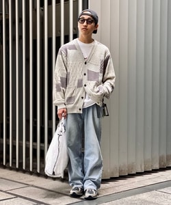 BEAMS PLUS（ビームス プラス）Cardigan Patchwork Like