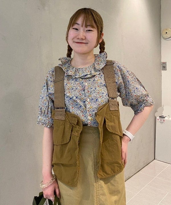 木村 海侑さんの「BEAMS WOMEN｜BEAMS BOY / ミリタリー リブ ロングソックス」を使ったコーディネート