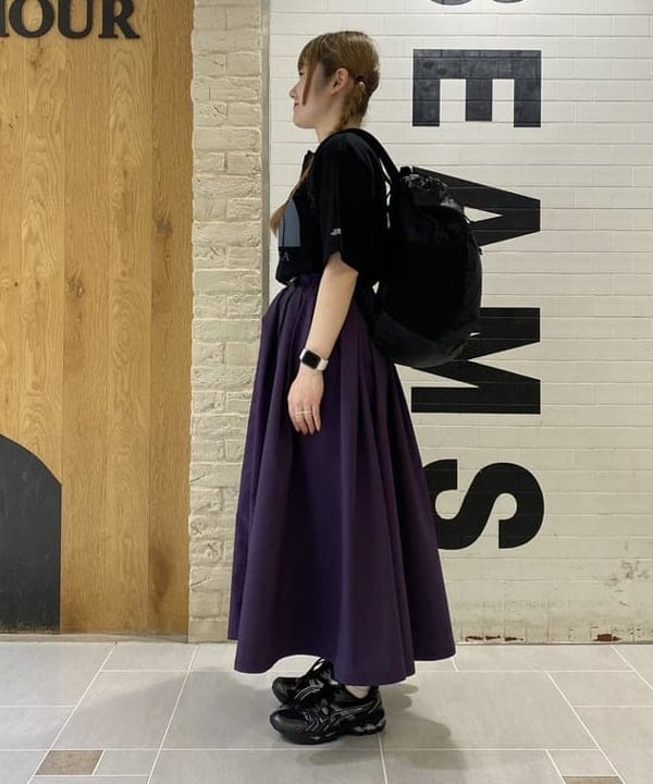 木村 海侑さんの「BEAMS WOMEN｜BEAMS BOY / ミリタリー リブ ロングソックス」を使ったコーディネート