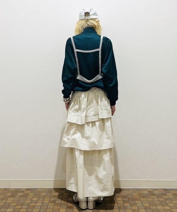 ひるてぃさんの「BEAMS WOMEN｜Ray BEAMS / タフタ ギャザー ティアード スカート」を使ったコーディネート