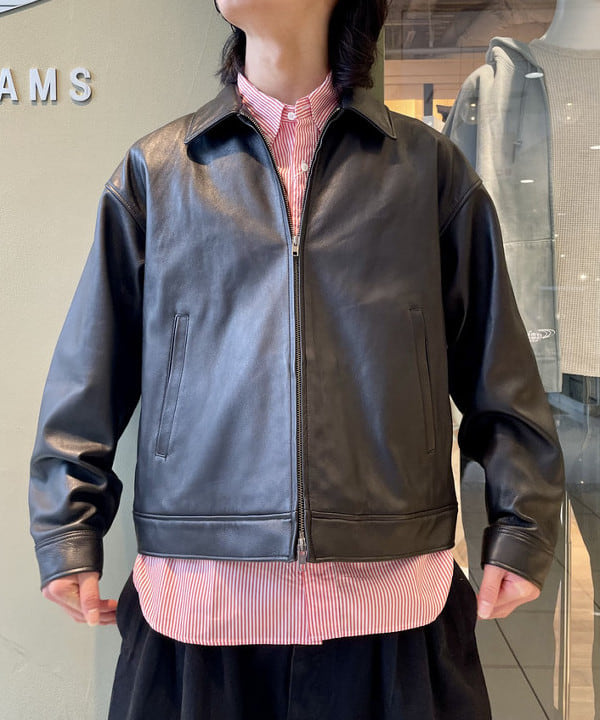 佐藤 大斗さんの「BEAMS WOMEN｜レザー ジップブルゾン」を使ったコーディネート