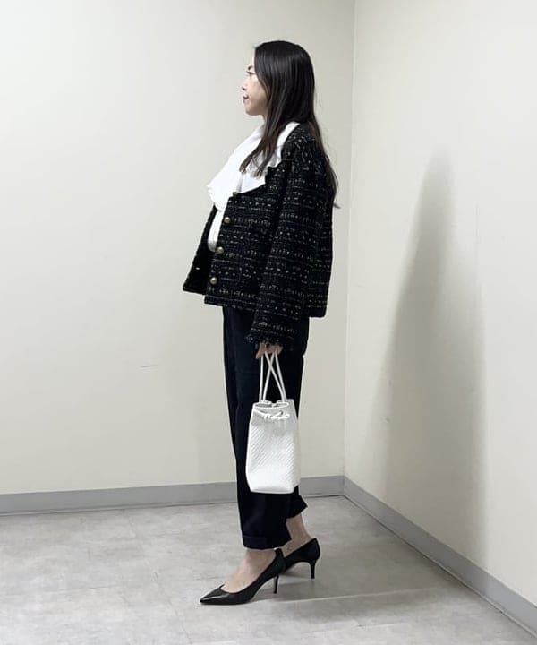 関 桂子さんの「BEAMS WOMEN｜NOMADIS / LIEN イントレチャート  バッグ」を使ったコーディネート