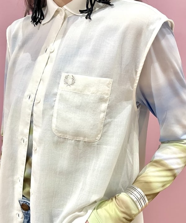 椎葉 未琴さんの「BEAMS WOMEN｜FRED PERRY × Ray BEAMS / 別注 Knitted Collar Shirt」を使ったコーディネート