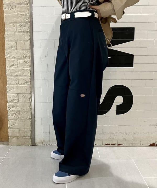 小原 もこさんの「BEAMS WOMEN｜【別注】Healthknit / ワッフル ボーダー Tシャツ」を使ったコーディネート