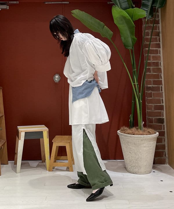 サカサイスズカさんの「BEAMS WOMEN｜maturely / Lawn Gather Stitch Smock」を使ったコーディネート