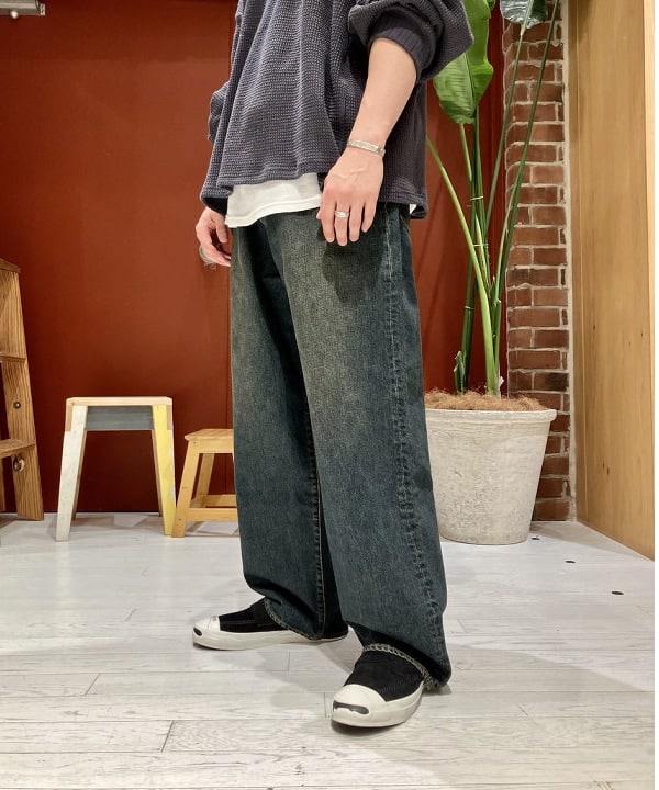 くりちゃんさんの「BEAMS WOMEN｜BEAMS / ワイドフィット デニムパンツ」を使ったコーディネート