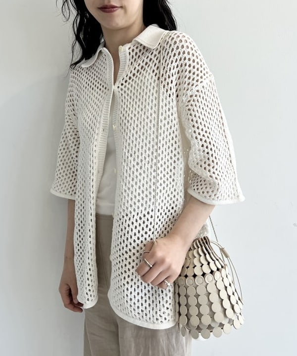 中丸　栞さんの「BEAMS WOMEN｜リネン リラクシーパンツ .M」を使ったコーディネート