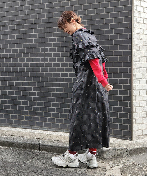 saori KATOさんの「BEAMS WOMEN｜Ray BEAMS / マリンチェーン マンテル ハート ネックレス」を使ったコーディネート