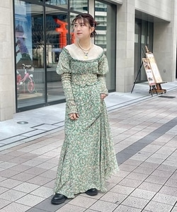 Ray BEAMS（レイ ビームス）sister jane / Green Floral Midi Dress（ワンピース ワンピース）通販｜BEAMS