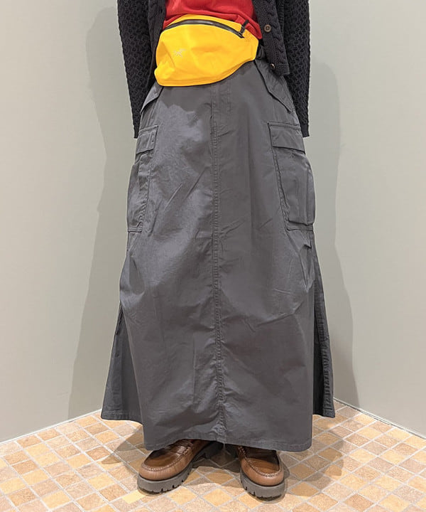 るーたまさんの「BEAMS WOMEN｜BEAMS BOY / コットン タイプライター M-65 スカート」を使ったコーディネート