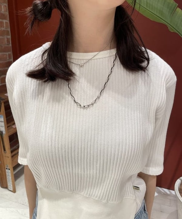 サカサイスズカさんの「BEAMS WOMEN｜maturely / Rib Gimmick Short Sleeves」を使ったコーディネート