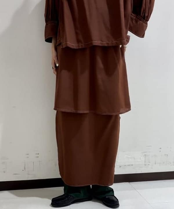 佐々木 南美さんの「BEAMS WOMEN｜maturely / Lawn Layard Stitch Skirt」を使ったコーディネート