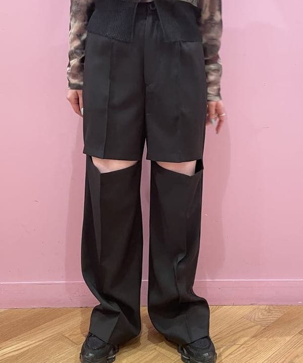 中江梨々香さんの「BEAMS WOMEN｜Ray BEAMS / フロント カットアウト パンツ」を使ったコーディネート
