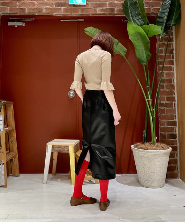水野 萌香さんの「BEAMS WOMEN｜maturely / Rame Frill Rib 5Sleeves」を使ったコーディネート