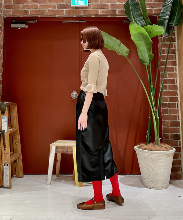 水野 萌香さんの「BEAMS WOMEN｜maturely / Rame Frill Rib 5Sleeves」を使ったコーディネート