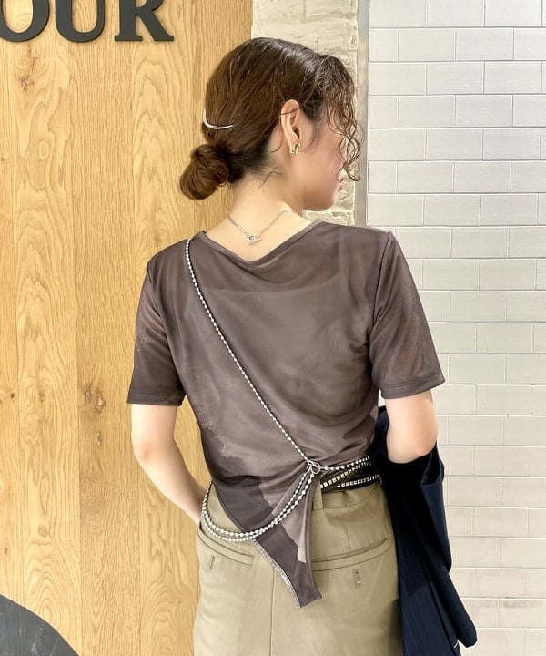 カタヤマ アヤさんの「BEAMS WOMEN｜Ray BEAMS /?3本セット ボールチェーン ネックレス」を使ったコーディネート