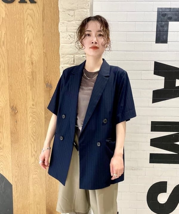 カタヤマ アヤさんの「BEAMS WOMEN｜Ray BEAMS /?3本セット ボールチェーン ネックレス」を使ったコーディネート