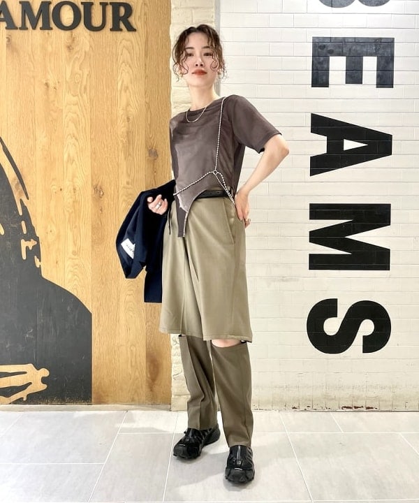 カタヤマ アヤさんの「BEAMS WOMEN｜Ray BEAMS /?3本セット ボールチェーン ネックレス」を使ったコーディネート