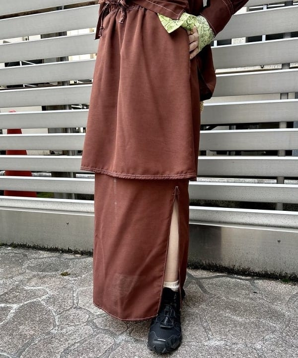 ナツハさんの「BEAMS WOMEN｜maturely / Lawn Layard Stitch Skirt」を使ったコーディネート