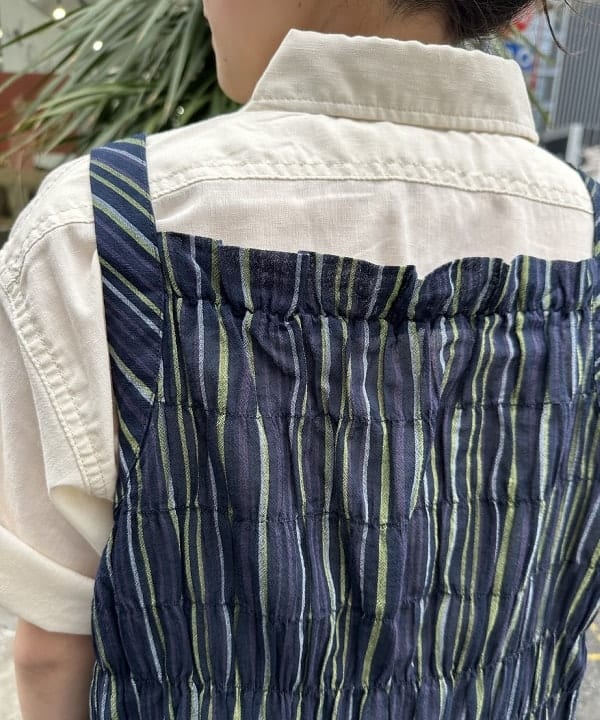 ナガオカ サキさんの「BEAMS WOMEN｜ラインロゴ ショートスリーブ Tシャツ」を使ったコーディネート