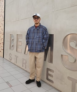 BEAMS T（ビームスT）Cabaret Poval / Plaid Stain Shirt（ブルゾン 