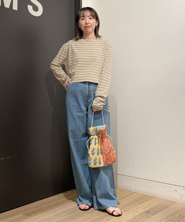 makita mikaさんの「BEAMS WOMEN｜Demi-Luxe BEAMS /  ダブル ブレスト リネン ジャケット」を使ったコーディネート
