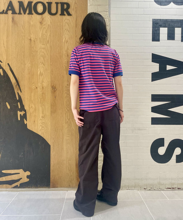笠井 祐希さんの「BEAMS WOMEN｜BEAMS BOY / ボーダー バインダー ショートスリーブ」を使ったコーディネート
