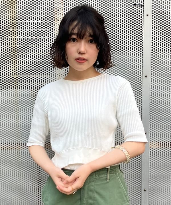 小原 もこさんの「BEAMS WOMEN｜【別注】BUZZ RICKSON'S / シャンブレー ロングスリーブ シャツ」を使ったコーディネート