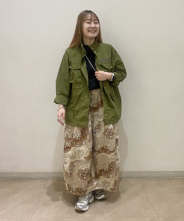 木村 海侑さんの「BEAMS WOMEN｜BEAMS BOY / ミリタリー リブ ロングソックス」を使ったコーディネート