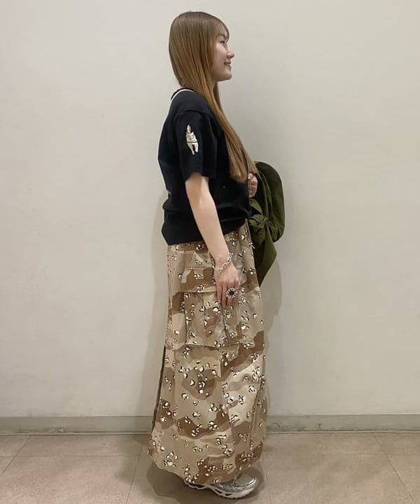 木村 海侑さんの「BEAMS WOMEN｜BEAMS BOY / ミリタリー リブ ロングソックス」を使ったコーディネート