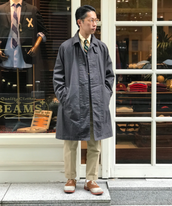 REMIRELIEF×BEAMS/別注ステンカラーコート レミリーフ-