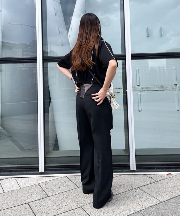 ちりこさんの「BEAMS WOMEN｜Ray BEAMS / プリント ボディスーツ Tシャツ」を使ったコーディネート