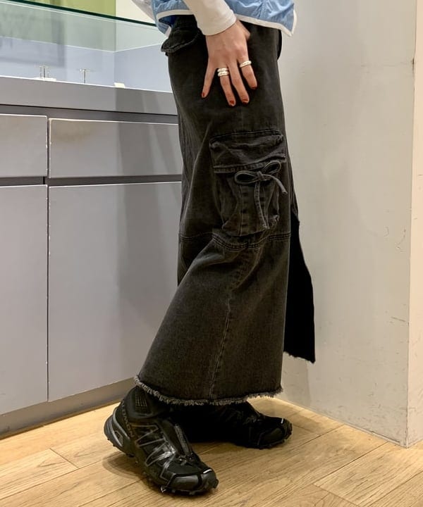 れいなさんの「BEAMS WOMEN｜Ray BEAMS / デニム カーゴ スカート」を使ったコーディネート