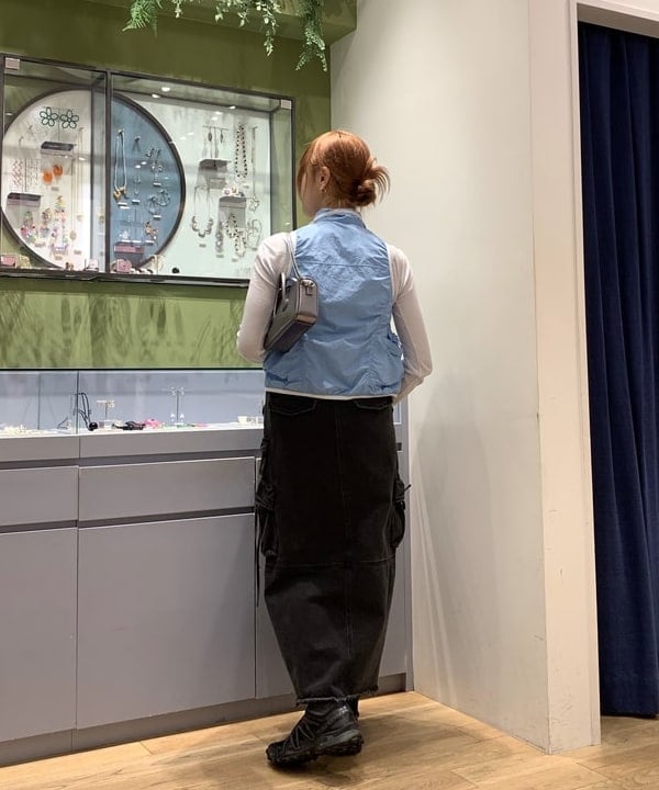 れいなさんの「BEAMS WOMEN｜Ray BEAMS / デニム カーゴ スカート」を使ったコーディネート