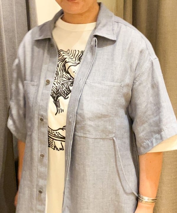 藤井 裕実子さんの「BEAMS WOMEN｜CHRISTIAN VILLA / ストローコンビ ボストンバッグ」を使ったコーディネート