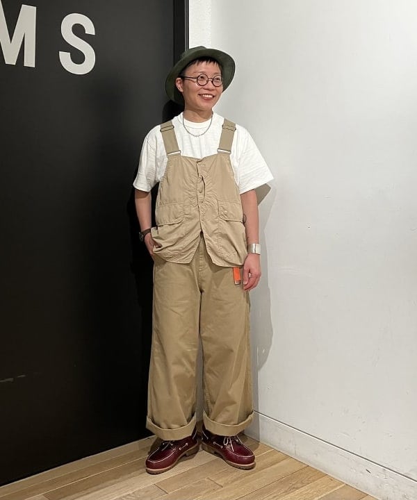 土田 達也さんの「BEAMS WOMEN｜WAREHOUSE & CO. / 別注 ステンシル13 Tシャツ」を使ったコーディネート