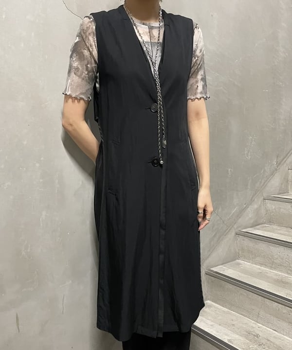 シマダリツコさんの「BEAMS WOMEN｜Ray BEAMS / プリント チュール メロー Tシャツ」を使ったコーディネート