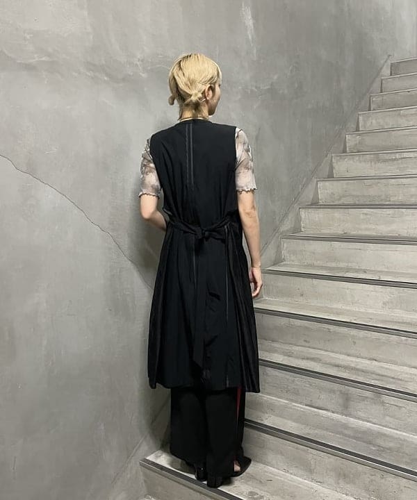 シマダリツコさんの「BEAMS WOMEN｜Ray BEAMS / プリント チュール メロー Tシャツ」を使ったコーディネート