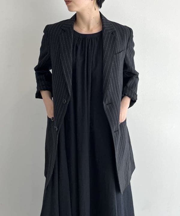 shirakiさんの「BEAMS WOMEN｜AK+1 / ウールリネン テーラードジャケット」を使ったコーディネート