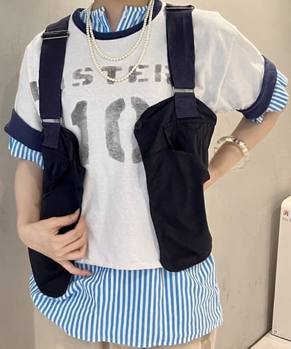 小原 もこさんの「BEAMS WOMEN｜XS BAGGAGE &times; BEAMS / 別注 One Shoulder Bag」を使ったコーディネート