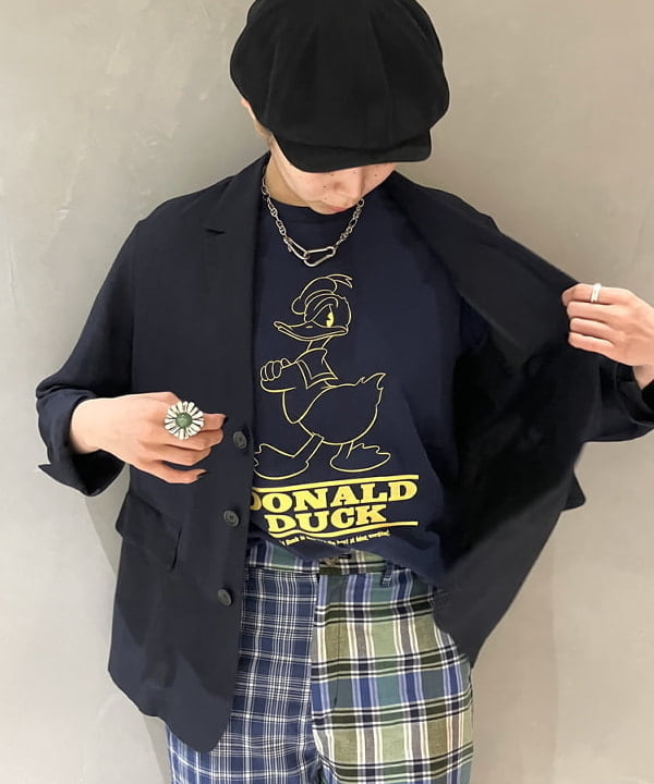 シマダリツコさんの「BEAMS WOMEN｜BEAMS BOY / ポリエステル レーヨン リネン 3ボタン ジャケット」を使ったコーディネート