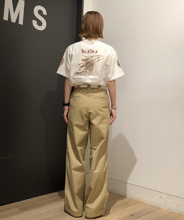 おはぎ(萩原)さんの「BEAMS WOMEN｜ボーイ ベーシック Tシャツ」を使ったコーディネート