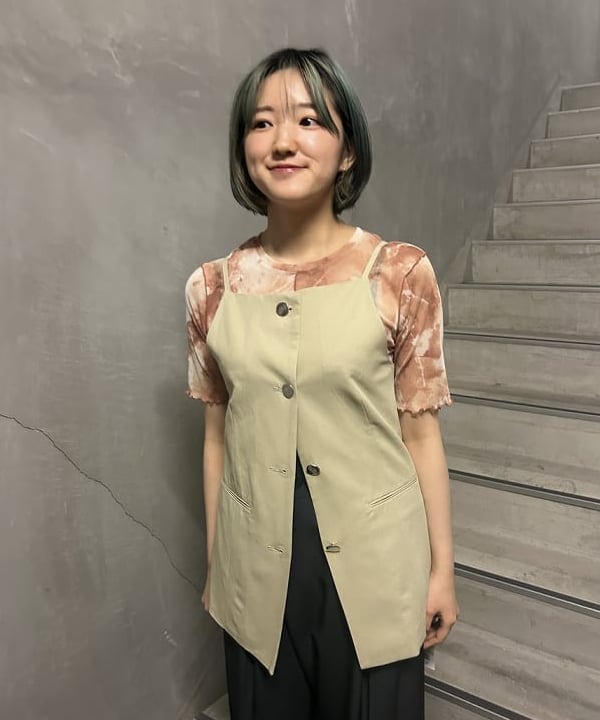 仙田 こころさんの「BEAMS WOMEN｜Ray BEAMS / プリント チュール メロー Tシャツ」を使ったコーディネート