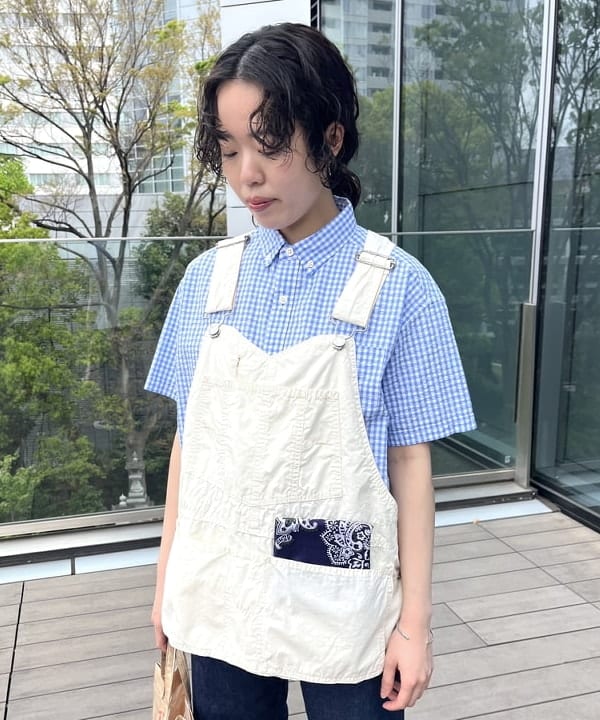 しもつまさんの「BEAMS WOMEN｜BEAMS BOY / イレギュラー カット バンダナ」を使ったコーディネート