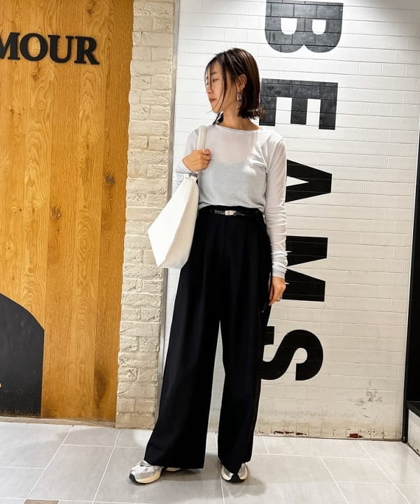 川口 恵さんの「BEAMS WOMEN｜RBS / ビッグ トートバッグ」を使ったコーディネート