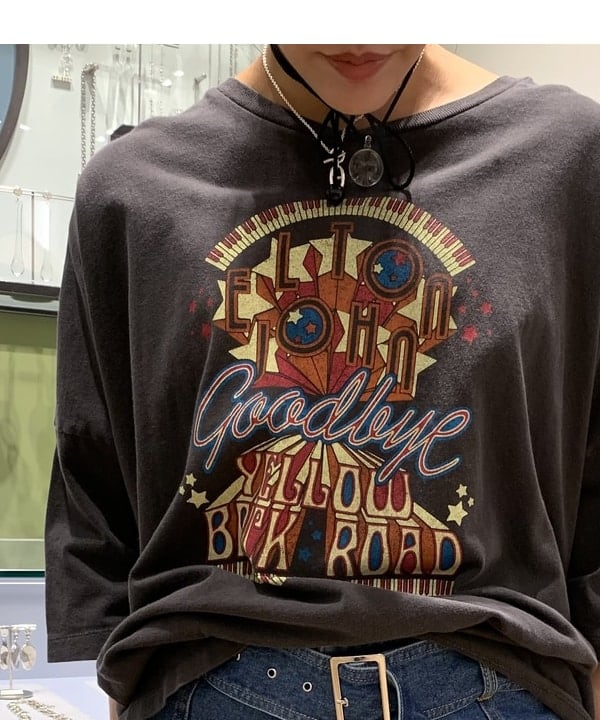 れいなさんの「BEAMS WOMEN｜GOOD ROCK SPEED / 別注 BAND BIG Tシャツ」を使ったコーディネート
