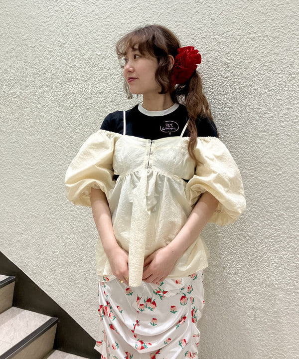 渡邊 舞さんの「BEAMS WOMEN｜GOOD ROCK SPEED × Ray BEMAS / 別注 JOHNHOLMSTROM リンガーTシャツ」を使ったコーディネート